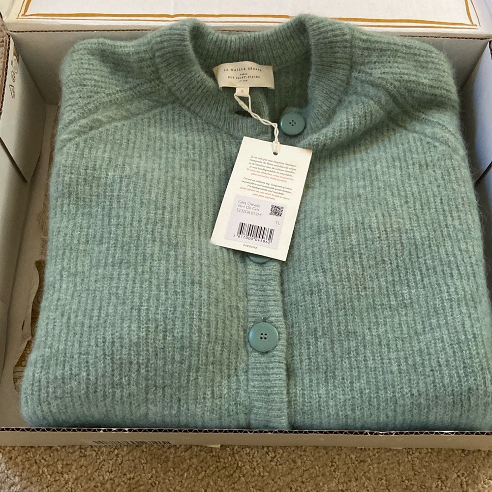 Sezane Othello Cardigan. Size L. NWT